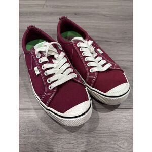 CARIUMA Oca Low Maroon Canvas Sneakers Shoes Women's Size 10 Men's 8.5.